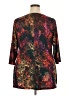Triste Damask Multi Color Black 3/4 Sleeve Blouse Size 2X - photo 2
