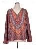 Unbranded Orange Long Sleeve Blouse Size XL - photo 1