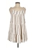 Elan 100% Rayon Stripes Ivory Casual Dress Size M - photo 1