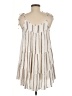 Elan 100% Rayon Stripes Ivory Casual Dress Size M - photo 2