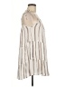Elan 100% Rayon Stripes Ivory Casual Dress Size M - photo 4