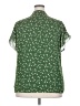 Dokotoo 100% Polyester Floral Green Short Sleeve Blouse Size 2X - photo 2