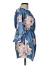 Blush 100% Polyester Blue Cocktail Dress Size L - photo 4