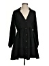 Zara 100% Polyester Solid Black Casual Dress Size S - photo 1