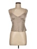 Express Tan Sleeveless Silk Top Size 8 - photo 1