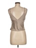 Express Tan Sleeveless Silk Top Size 8 - photo 2