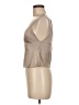 Express Tan Sleeveless Silk Top Size 8 - photo 5