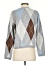 CeCe Argyle Gray Cardigan Size S - photo 2