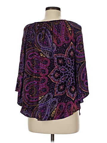 Alice & Trixie 3/4 Sleeve Silk Top (view 2)