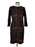 Madison Leigh Tweed Brown Casual Dress Size 12 - photo 1