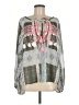 Ramy Brook 100% Polyester Graphic Gray Long Sleeve Blouse Size M - photo 1