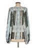 Ramy Brook 100% Polyester Graphic Gray Long Sleeve Blouse Size M - photo 2