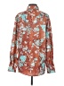 Unbranded Floral Orange Long Sleeve Blouse Size S - photo 2