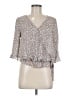 Sienna Sky Gray 3/4 Sleeve Blouse Size M - photo 1