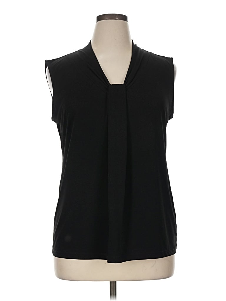 Pre-owned Dana Buchman Sleeveless Blouse In Black