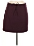 Express Solid Burgundy Casual Skirt Size M - photo 1