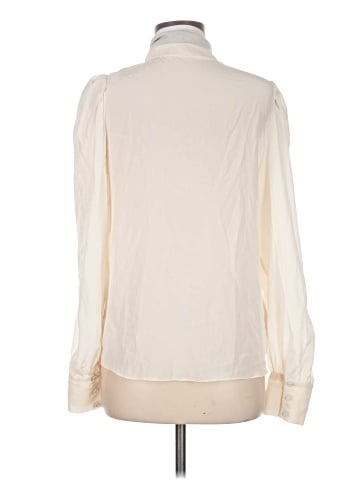 BCBGMAXAZRIA Runway Long Sleeve Silk Top (view 2)