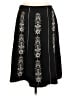 Ann Taylor LOFT 100% Polyester Graphic Black Formal Skirt Size 8 - photo 2