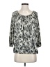 MICHAEL Michael Kors 100% Viscose Silver 3/4 Sleeve Blouse Size S - photo 1