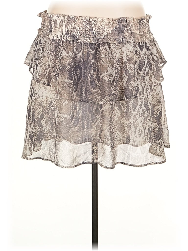 Pre-owned 4si3nna Casual Skirt In Silver