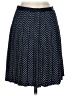 J.Crew 100% Polyester Polka Dots Blue Casual Skirt Size 0 - photo 2