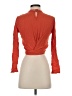 Self Esteem 100% Rayon Orange Long Sleeve Blouse Size S - photo 2