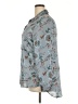 Primark 100% Polyester Floral Gray Long Sleeve Blouse Size 18 - photo 5