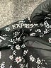 Express 100% Polyester Animal Print Black Long Sleeve Blouse Size M - photo 7