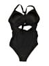 Unbranded Graphic Black One Piece Swimsuit Size M - photo 2