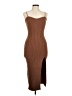 Cider 100% Polyester Brown Casual Dress Size M - photo 1