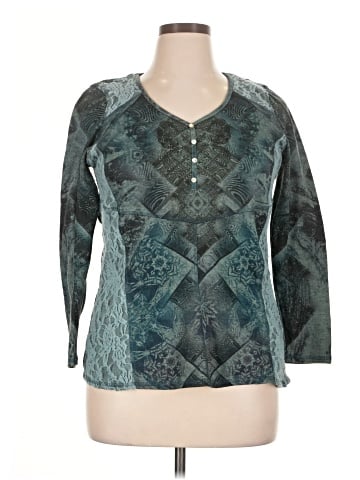 Live and Let Live 3/4 Sleeve Top (view 1)