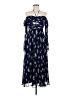 Self-Portrait 100% Polyester Blue Casual Dress Size 6 - photo 1