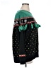 Tipsy Elves 100% Acrylic Color Block Fair Isle Polka Dots Stripes Black Pullover Sweater Size 1X - photo 4