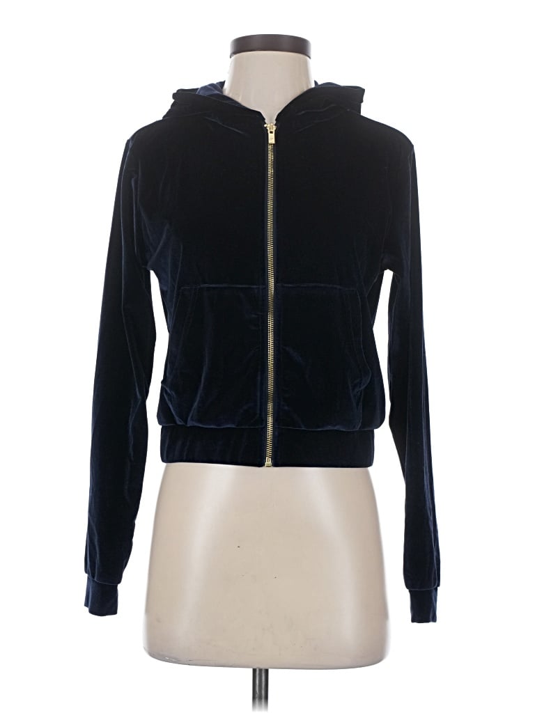 Pre-owned Fabletics Zip Up Hoodie In Black