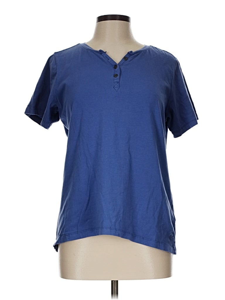 Pre-owned Wolverine Short Sleeve Henley Shirt In Blue