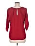 Tovia 100% Polyester Red 3/4 Sleeve Blouse Size M - photo 2