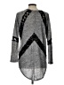 Anthropologie Chevron-herringbone Gray Pullover Sweater Size L (estimated) - photo 2