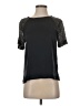 Rebecca Taylor 100% Polyester Black Short Sleeve Top Size 2 - photo 1