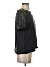 Rebecca Taylor 100% Polyester Black Short Sleeve Top Size 2 - photo 4
