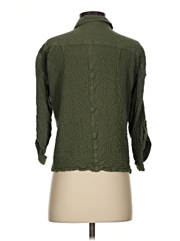 Max Studio 3/4 Sleeve Button-Down Shirt (view 2)