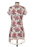 No Comment 100% Polyester Floral Pink Cocktail Dress Size S - photo 2