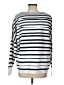 French Connection Stripes Silver Pullover Sweater Size L - photo 2