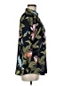 Ann Taylor 100% Polyester Floral Black 3/4 Sleeve Blouse Size M - photo 4
