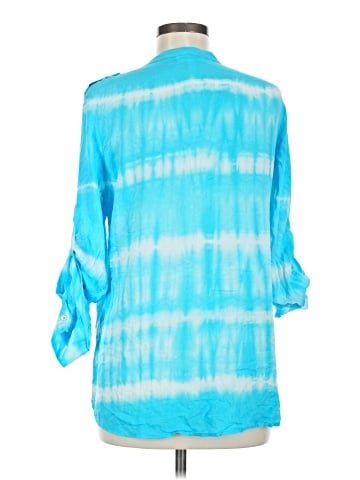 Calvin Klein 3/4 Sleeve Button-Down Shirt (view 2)