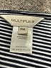 MULTIPLES Stripes Silver Short Sleeve T-Shirt Size XL (petite) - photo 7