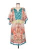 Robbie Bee 100% Polyester Paisley Teal Casual Dress Size M - photo 1