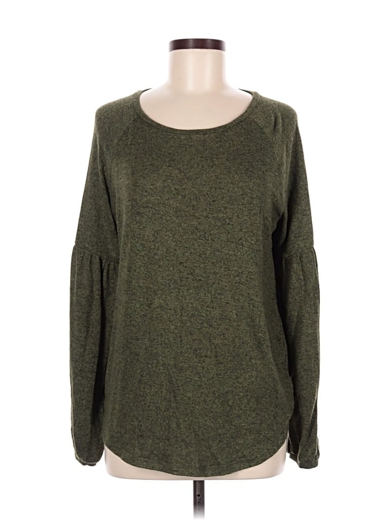 Pre-owned Old Navy Long Sleeve T-shirt In Green