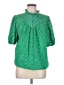 Unbranded Green Short Sleeve Blouse Size M - photo 1