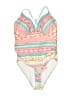 Unbranded Print Pink One Piece Swimsuit Size XL - photo 1
