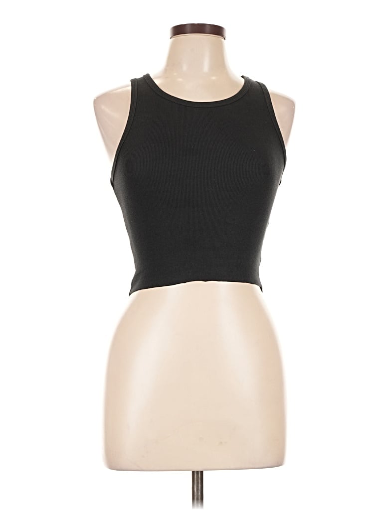 Pre-owned Assorted Brands Tank Top Black Halter Neckline Tops